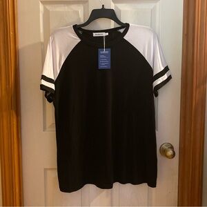 Adibosy Color Block Cotton T-shirt size XL NWT